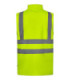 High visibility soft shell vest with central zipper and triple layer fabric VELILLA Series 305905.