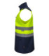 Colete soft shell bicolor de alta visibilidade, proteção contra vento e chuva VELILLA Série 305906.