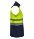 Colete soft shell bicolor de alta visibilidade, proteção contra vento e chuva VELILLA Série 305906.