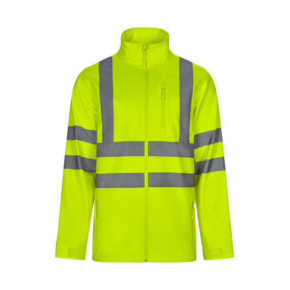 Chaqueta de Alta Visibilidad con cintas reflectantes EN471 en tejido softshell VELILLA Serie 306005