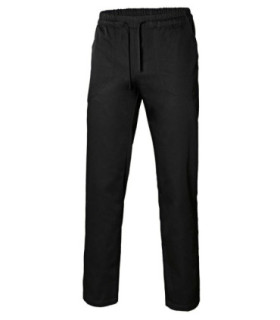 Kitchen pants with pockets in black poplin fabric VELILLA 403006