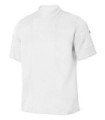 Veste de cuisine à manches courtes en tissu microfibre VELILLA 405209