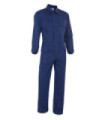 Fire-resistant long-sleeve shirt with pockets in navy blue twill fabric VELILLA Series 602003