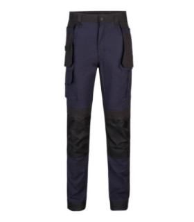 Stretch-Canvas-Hose aus Oxford-Gewebe, zweifarbig VELILLA 103019S