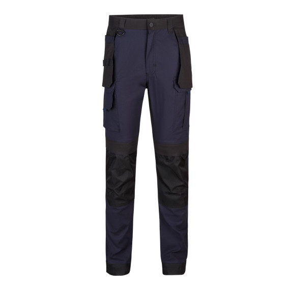 Stretch canvas pants in Oxford fabric, bicolor VELILLA 103019S