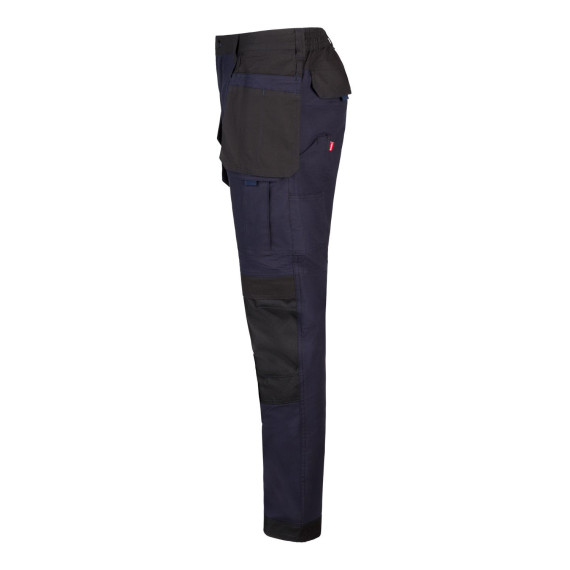 Stretch canvas pants in Oxford fabric, bicolor VELILLA 103019S