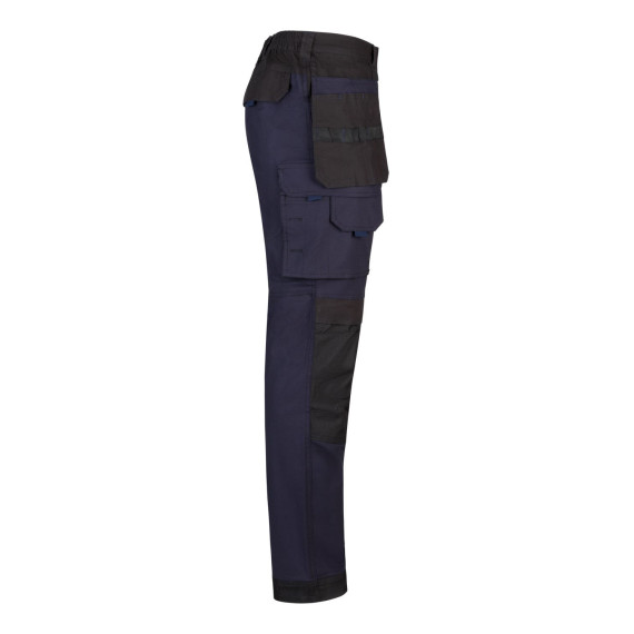 Stretch canvas pants in Oxford fabric, bicolor VELILLA 103019S