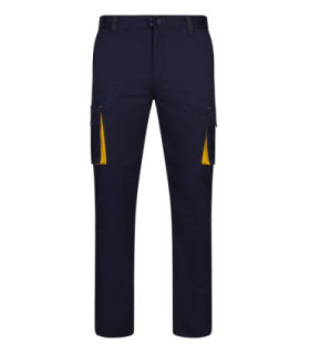 Workshop pants with bicolor details on the pockets in stretch fabric VELILLA Series 103024S