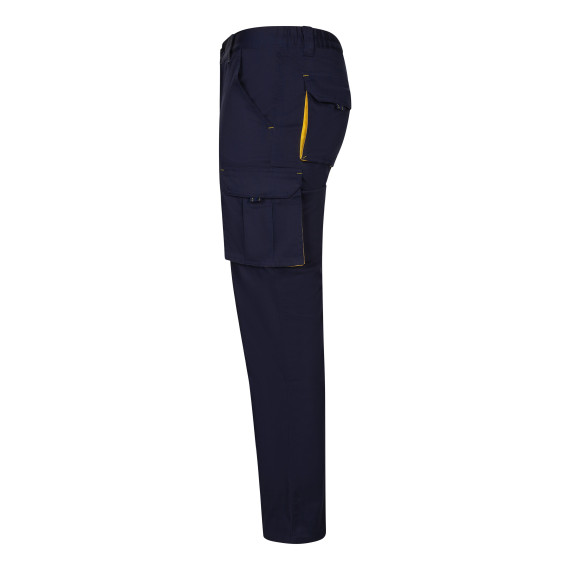 Pantalon de travail avec des détails bicolores sur les poches en tissu stretch VELILLA Série 103024S