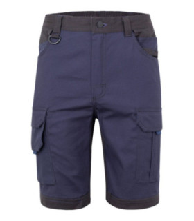 Bermuda de trabalho com bolsos flutuantes em tecido canvas stretch VELILLA Série 103029S