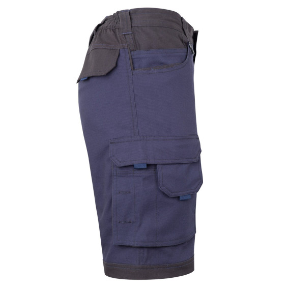 Work shorts with floating pockets in stretch canvas fabric VELILLA Series 103029S