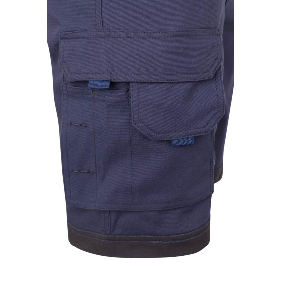 Work shorts with floating pockets in stretch canvas fabric VELILLA Series 103029S