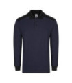 Long sleeve polo stretch with bicolor details on the collar and cuffs VELILLA 105529S