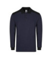 Two-tone stretch polo long sleeve. 105529S Series
