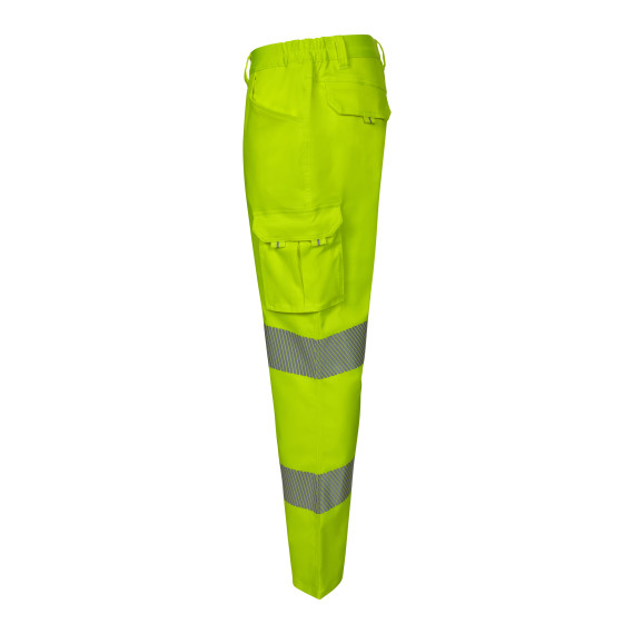 Fluoreszierende Hose mit Bändern an den Beinen, Stretch, Sicherheitsnaht VELILLA 303009S