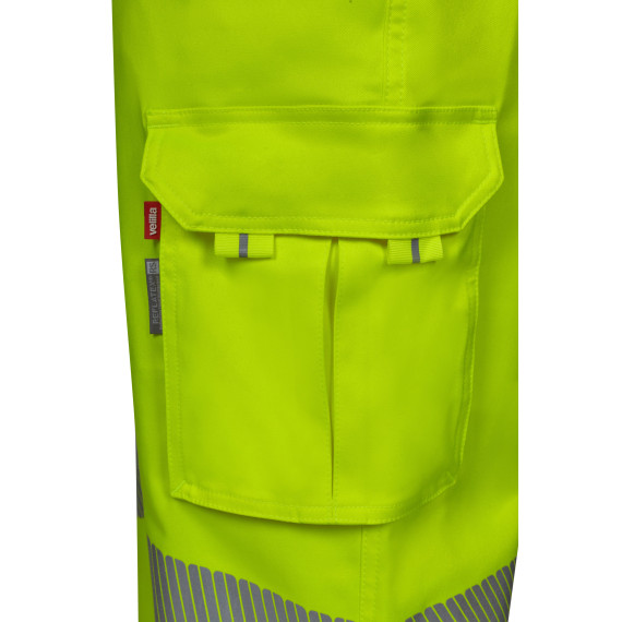 Fluoreszierende Hose mit Bändern an den Beinen, Stretch, Sicherheitsnaht VELILLA 303009S