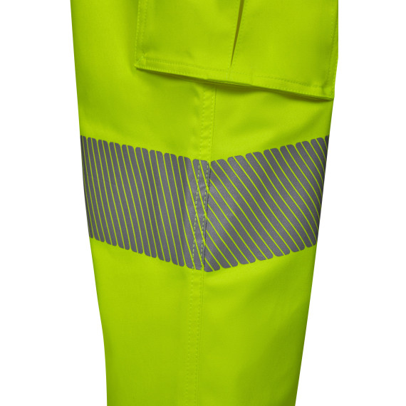 Fluoreszierende Hose mit Bändern an den Beinen, Stretch, Sicherheitsnaht VELILLA 303009S