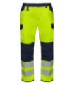 Pantaloni con bande di alta visibilità RS e ginocchiere in tessuto elasticizzato e cotone VELILLA Serie 303010S