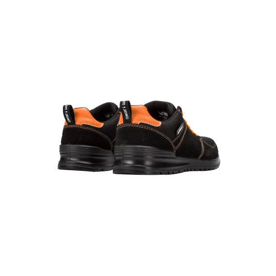 Sapatilha de segurança industrial VITAL S1P ESD SRC preto laranja VELILLA 707004C