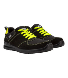 Sapato de segurança industrial VITAL S1P ESD SRC na cor preto e amarelo VELILLA 707004Y