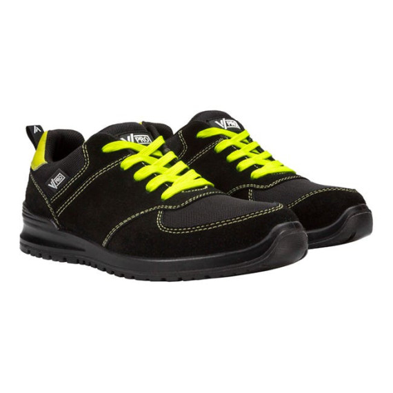 Chaussure de sécurité industrielle VITAL S1P ESD SRC en couleur noir et jaune VELILLA 707004Y