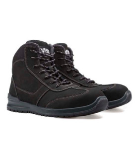 Bota de segurança industrial cor preta resistente a hidrocarbonetos S3 ESD SRC VELILLA Série 707005K