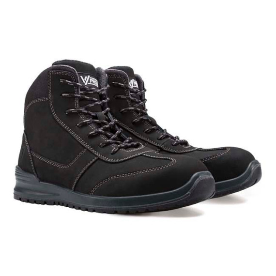 Stivale di sicurezza industriale colore nero resistente agli idrocarburi S3 ESD SRC VELILLA Serie 707005K