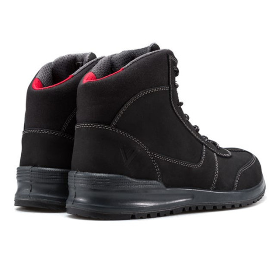 Bota de segurança industrial cor preta resistente a hidrocarbonetos S3 ESD SRC VELILLA Série 707005K