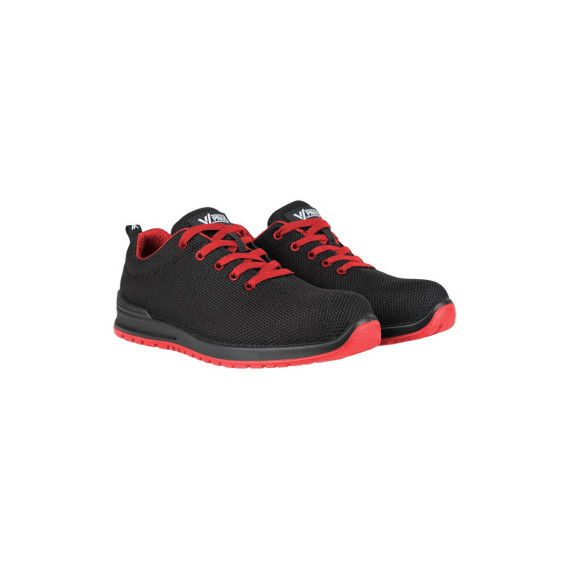 Chaussure de sécurité S1P ESD SRC sans métal noire et rouge VELILLA 707007R