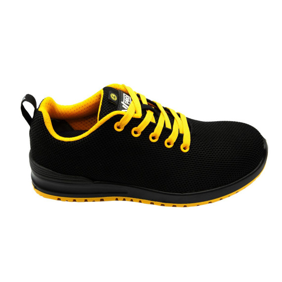 Chaussures de sécurité S1P ESD SRC sans métal jaune noir VELILLA 707007Y