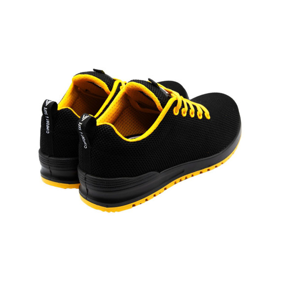 Chaussures de sécurité S1P ESD SRC sans métal jaune noir VELILLA 707007Y