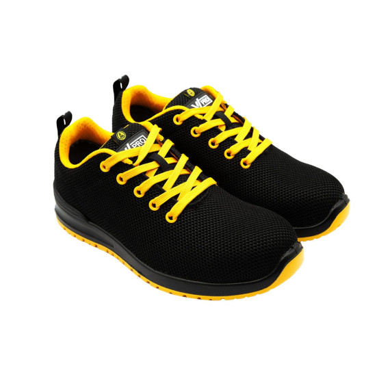 Sapatos de segurança S1P ESD SRC sem metal amarelo preto VELILLA 707007Y