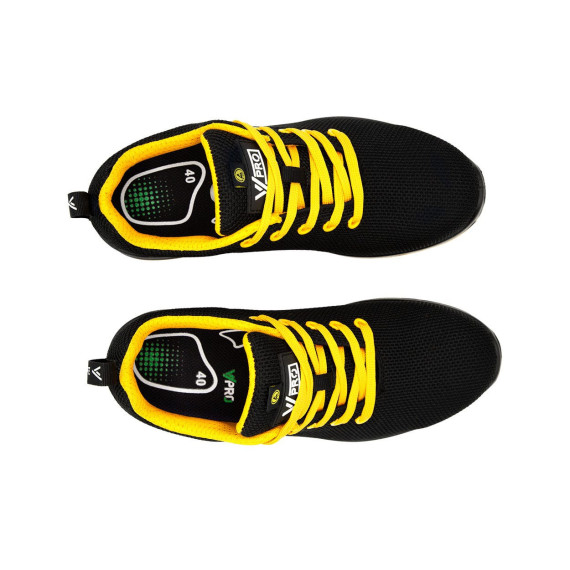 Chaussures de sécurité S1P ESD SRC sans métal jaune noir VELILLA 707007Y