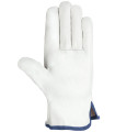 Driver type glove 10/Pair all bovine split leather elastic fit EN420