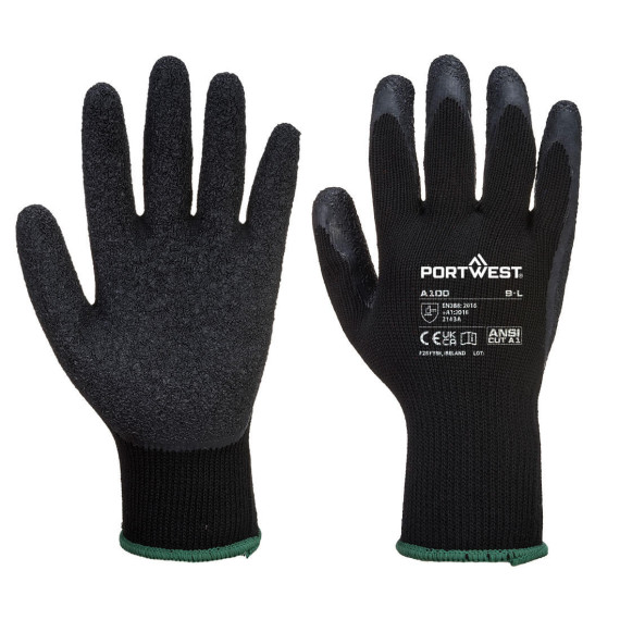 Arbeitshandschuh aus Strick, Gauge 10, Stufe 2 abriebfest Grip PORTWEST A100 (12 Paare)
