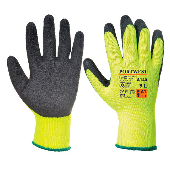 Guante de trabajo Thermal Grip, galga 10 PORTWEST A140 (12 pares)