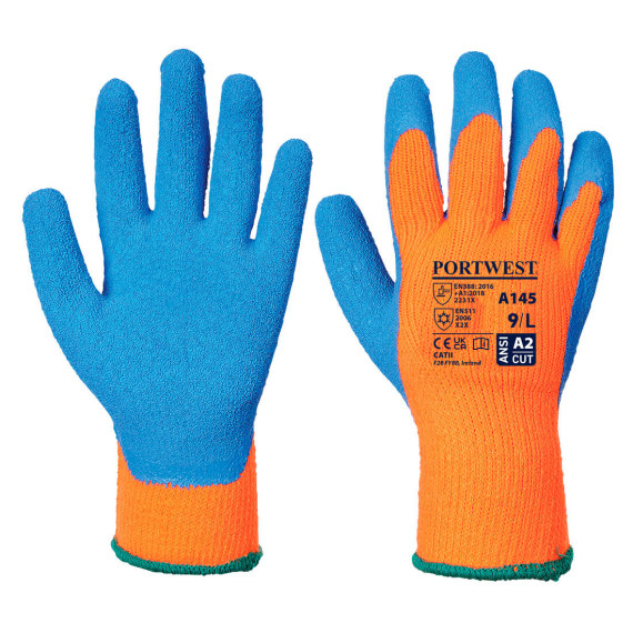 Guantes Cold Grip para trabajos con frío, galga 7 PORTWEST A145 (12 pares)