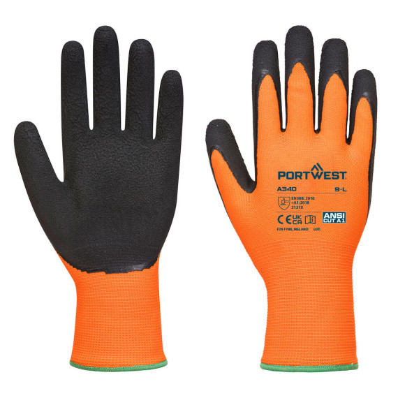 Gants HiVis Grip en mousse de latex PORTWEST A340 (12 paires)