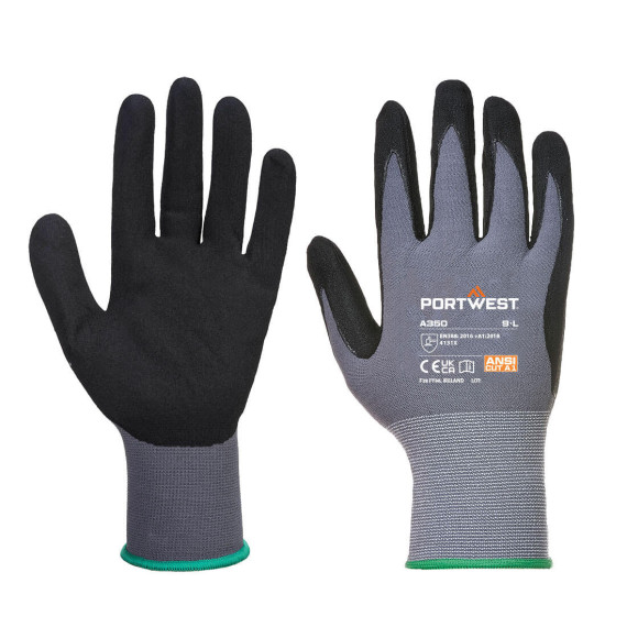 Gants de protection support léger DermiFlex, jauge 15 PORTWEST A350 (12 paires)