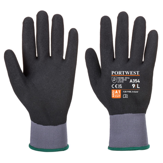 Guante de manipulación DermiFlex Ultra Pro Espuma de PU/Nitrilo, galga 15 PORTWEST A354