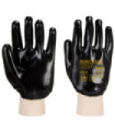 Gant PVC à poignet élastique support en coton (pack de 100) PORTWEST A400 (12 paires)