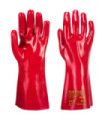 Luva de PVC para manipulação anti abrasão e ao rasgado, galga 12 PORTWEST A435 (12 pares)