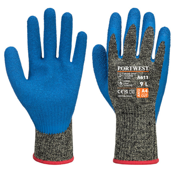 Aramid HR cut-resistant latex glove, gauge 10 PORTWEST A611