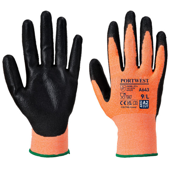 Guante resistente a cortes Amber Cut, com espuma de Nitrilo galga 13 PORTWEST A643
