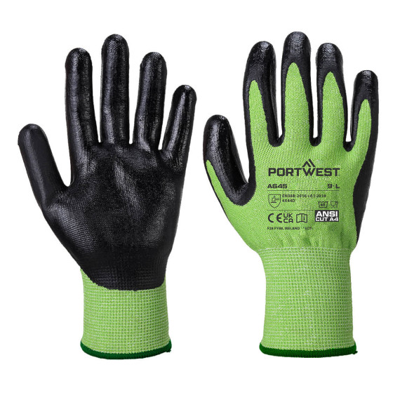 Guante Green Cut, com espuma de Nitrilo PORTWEST A645