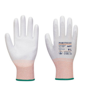 Guante LR13 ESD Handfläche aus PU, schnittfest (Packung mit 12) PORTWEST A697