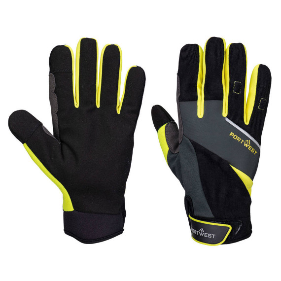 Schnittschutz-Handschuh DX4 LR Hochleistungs Schwarz/Gelb PORTWEST A774