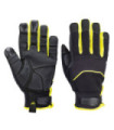 Needle puncture resistant glove Black/Yellow A792