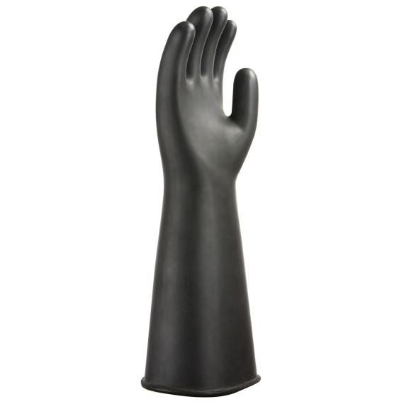 Gants en latex mince, pour la protection chimique Noir PORTWEST A802