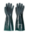 Double dipped PVC glove, 45cm Green A845